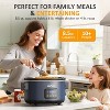 8.5 Quart Programmable Slow Cooker: Multi-Cooker Food Warmer with Locking Lid & Digital Timer, Adjustable Tempature Control, Dishwasher Safe - 4 of 4