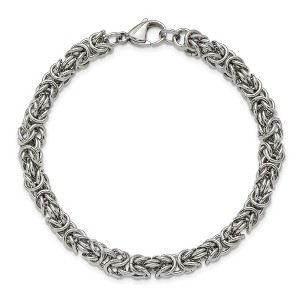 Chisel Stainless Steel Polished 6mm 8.5" Fancy Link Bracelet - 1 of 4