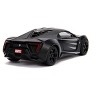Lykan Hypersport Matt Black "Black Panther" Theme "Avengers" "Marvel" Series 1/32 Diecast Model Car by Jada - 4 of 4
