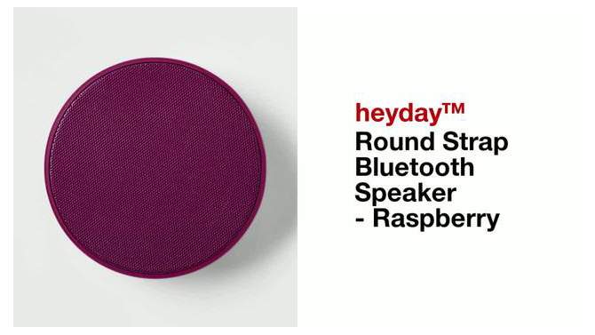 Round Strap Bluetooth Speaker - heyday™, 6 of 7, play video