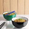 37 fl oz Solid Noodle Bowl with Chopstick Green - Room Essentials™ - 2 of 4