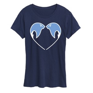 Women's - Instant Message - Sting Ray Heart Short Sleeve Graphic T-Shirt - 1 of 4