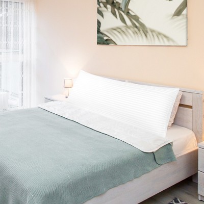 White Striped Microfiber Body Pillowcase 20" x 48"