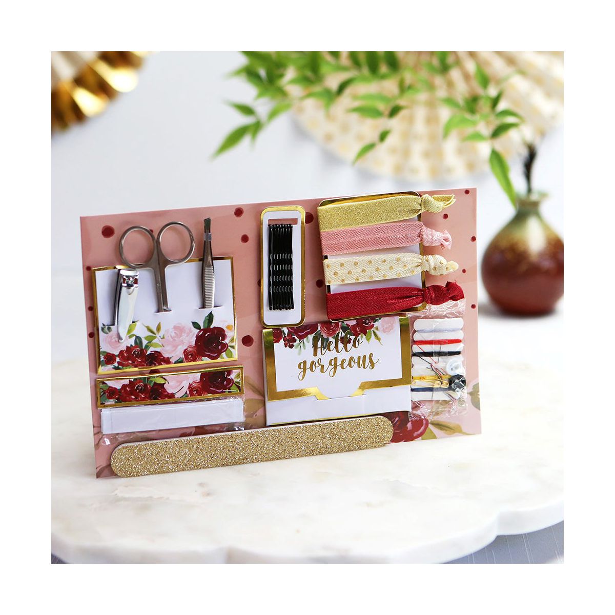 Kate Aspen Burgundy Blush Floral Wedding Survival Kit | 18140FW - thumbnail 3