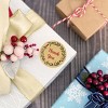 Wrapables 2 inch Canning Label Kraft Stickers for Lids, Mason Jars, Spice Bottles, Pantry, Homemade Products, Small Business (500pcs), Floral Sprig - 3 of 4