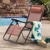 EROMMY Set of 2 Zero Gravity Lounge Chairs, Folding Reclining Patio Chairs with Cup Holder & Headrest - 3 of 4