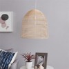 SEI Furniture Formosa Coastal Rattan Cage Pendant Lamp in Natural - 2 of 4