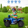 12V Kids Ride On Electric ATV, Battery-Operated Car for Kids，4-Wheeler Quad Car Toy with Dual Speed Adjustment 1.5-2.2mph, One Button Start - 3 of 4