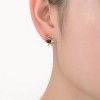 Guili Golden Twist Sterling Silver Earrings with a lustrous gold overlay in a graceful knot style, made for classic beauty and soft shimmer - 2 of 3