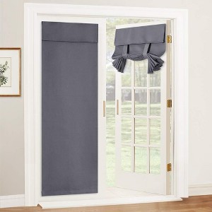 NICETOWN Door Curtain Blackout Window Tie up Shades Thermal Insulated for Kitchen Bedroom Kids Nursery 1 Panels - 1 of 4