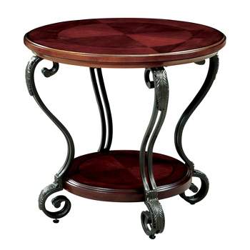 Telmin Open Shelf End Table Brown Cherry - HOMES: Inside + Out