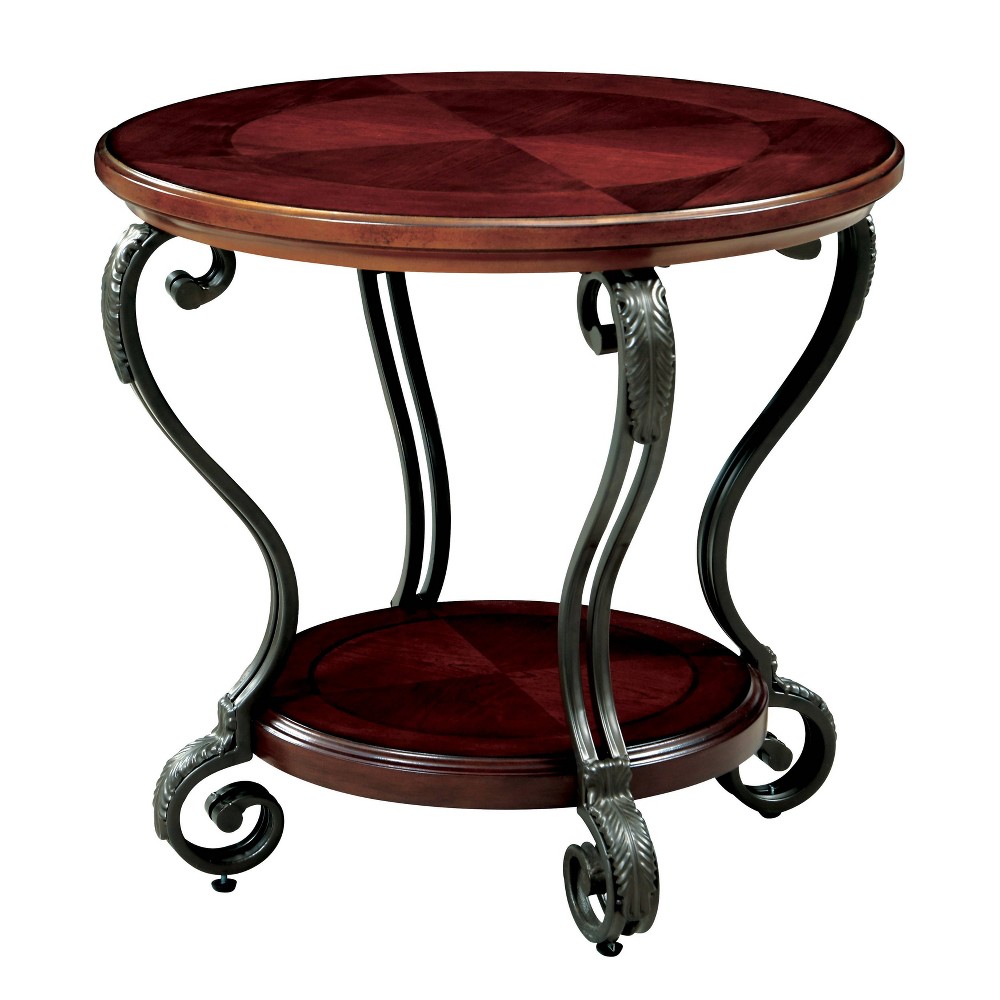 Photos - Coffee Table Telmin Open Shelf End Table Brown Cherry - HOMES: Inside + Out