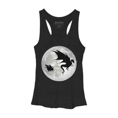 Women's Design By Humans Christmas Santa Claus By NekoShop Racerback Tank Top