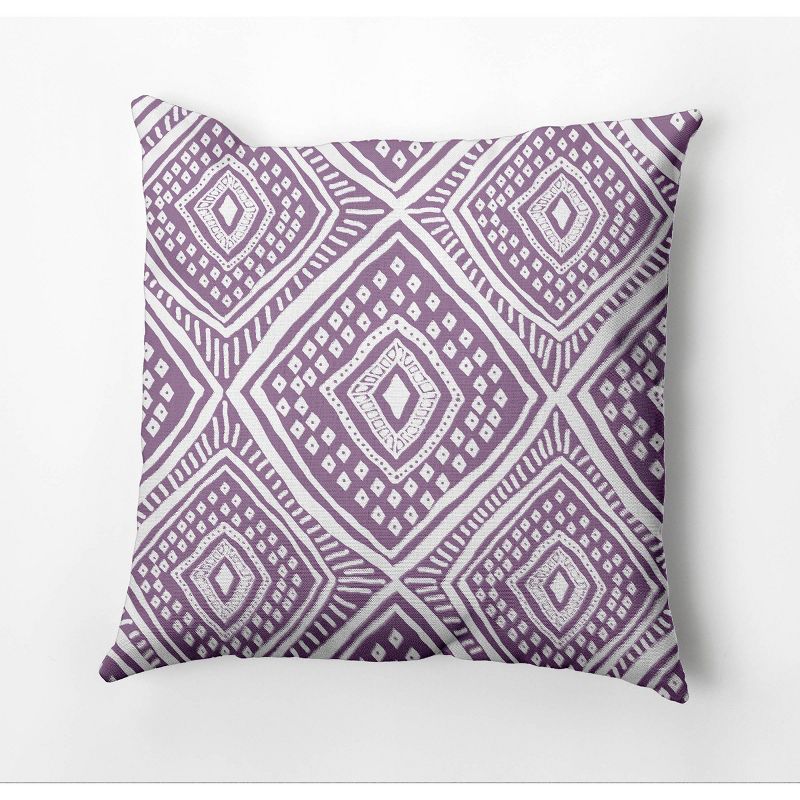 18&#34;x18&#34; L&#39;il Diamond Jill Square Throw Pillow Purple - e by design, 1 of 5