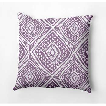 18"x18" L'il Diamond Jill Square Throw Pillow Purple - e by design
