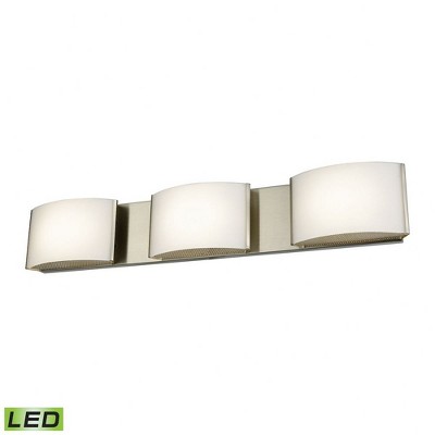Elk Home Linden Birches 3 - Light Vanity in  Satin Nickel
