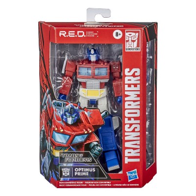 Transformers RED Optimus Prime Non-Converting Figure