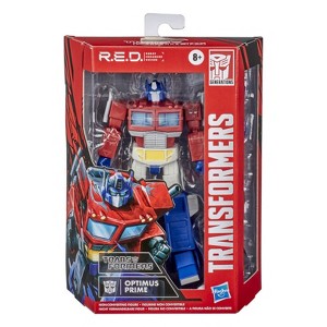 Transformers RED Optimus Prime Non-Converting Figure - 1 of 4
