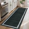 2x6 Runner Rug Washable Rugs Scalloped Border Rugs Non Slip Kitchen Runner Rug Stain Resistant Carpet - 3 of 4