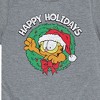 Boys' - Garfield - Happy Holidays Wreath Short Sleeve Graphic T-Shirt - 2 of 4