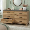 Sauder Rosedale Ranch 6 Drawer Horizontal Dresser Timber Oak - 4 of 4