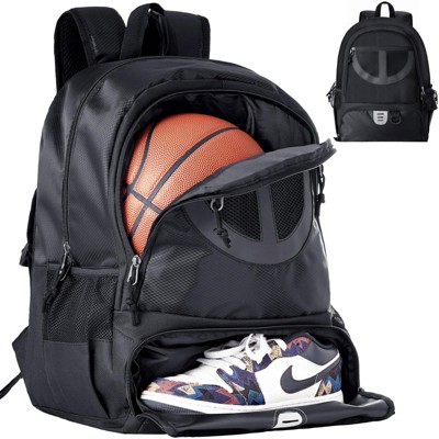 Generic Basketball Bag Backpack for Men Women with Ball & Shoes Compartment 30L Capacity