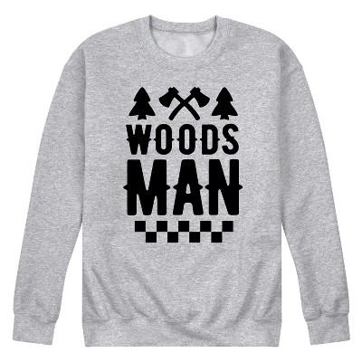 Men's - Instant Message - Christmas Tree Woodsman Graphic Fleece Sweatshirt