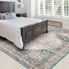 Vintage Washable Rugs Traditional Rugs Machine Washable Area Rugs with Non-Slip Backing Stain Resistant Indoor Carpet Low Pile Floor - 2 of 4