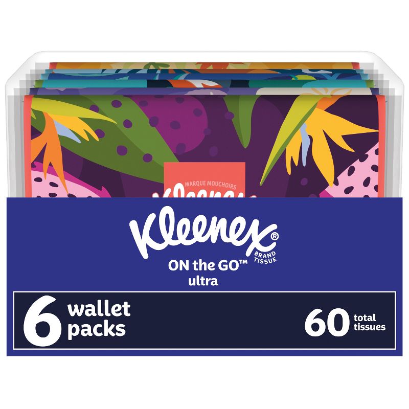 Kleenex On-the-Go 3-Ply Facial Tissue, 1 of 9