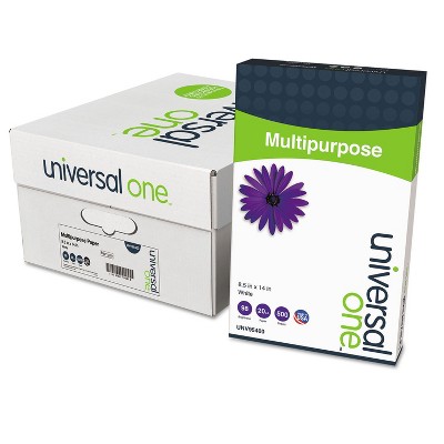 Universal Multipurpose Paper 98 Brightness 20lb 8-1/2x14 Bright White 5000 Shts/Ctn 95400