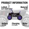 Jojoka 24 Volt Kids ATV Ride-On, Electric 4 Wheeler with 2-Seater, Ride on Toys for Big Kids with Bluetooth, Lights, Music, High Low Speed - 4 of 4