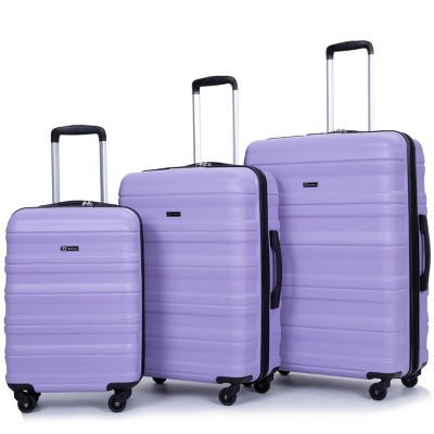 3 Piece PC Spinner Luggage Set with TSA Lock Lightweight Expandable Suitcases for Travel 21" 25" 29" - Cuddlewood