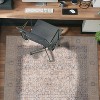 World Rug Gallery Elise Blue Distressed Medallion Indoor Rug – Flat Pile, Washable with Non-Slip Backing - 2 of 4