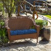 ARDEN Outdoor Wicker Settee Cushion 41.5 x 18 - 2 of 4