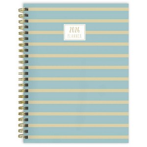 TF Publishing 13.5"x14.5" 2026 Blue and Gold Lines Medium Weekly Monthly Planner - 1 of 4