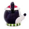 Silver Buffalo Disney Santa Mickey Mouse 6-inch Sculpted Ceramic Snack Jar - 3 of 4