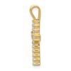 Black Bow Jewelry 14k Yellow Gold & Rhodium 1/6 or 1/4 Ctw Diamond Latin Cross Pendant - 2 of 4