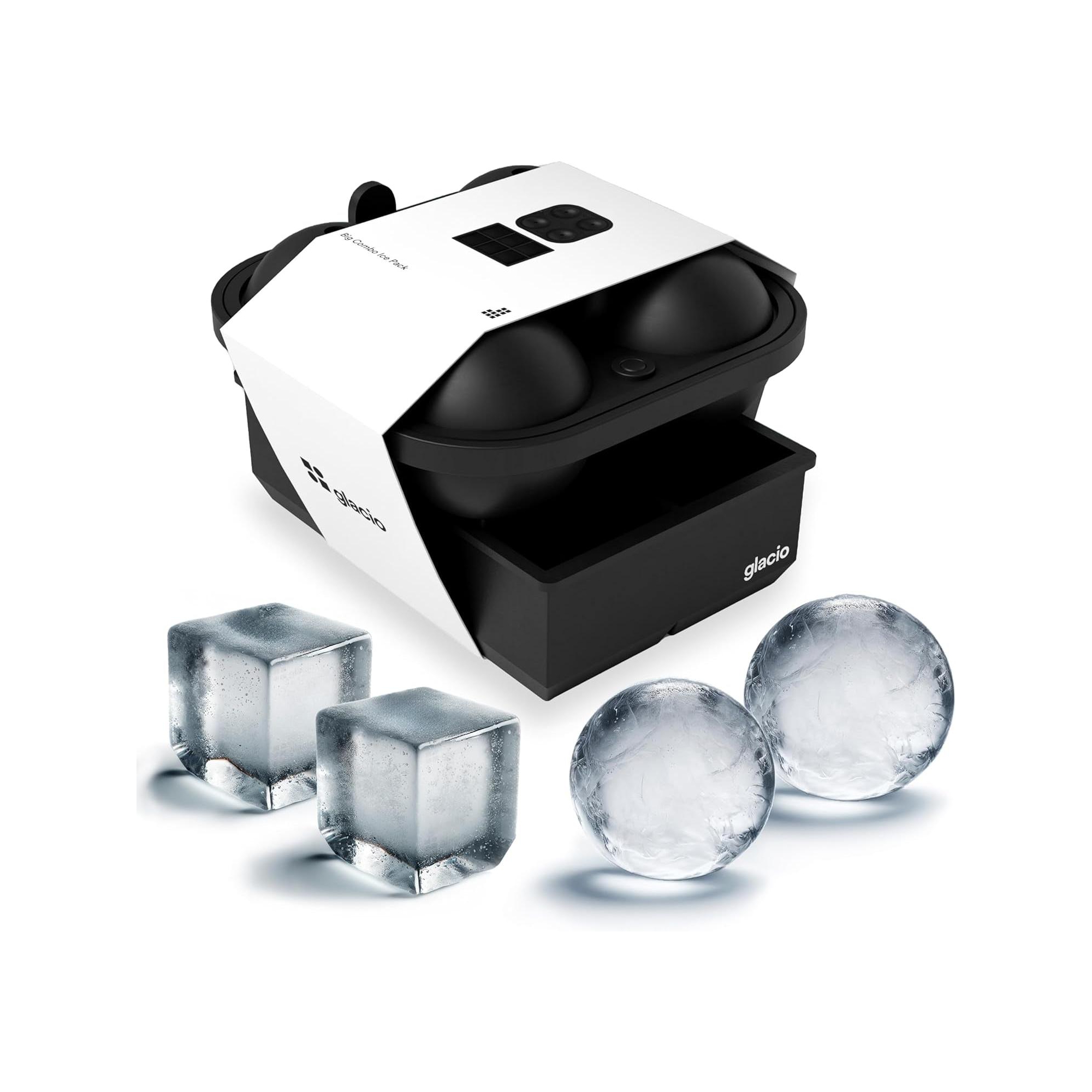 JDICTION Ball Ice Cube Tray and Big Ice Molds for Whiskey