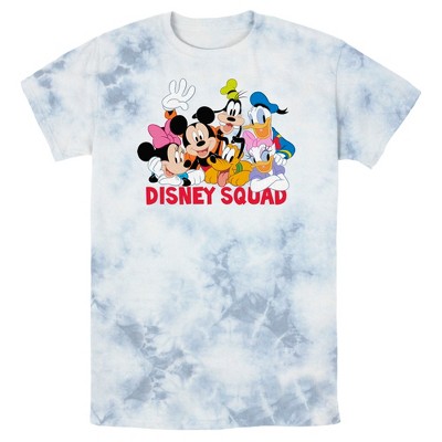 Men's Mickey & Friends Disney Squad Group Shot Pull Over Hoodie - Navy Blue  - 2X Large