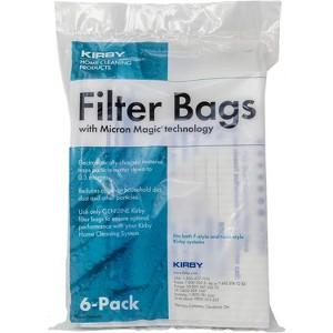 KIRBY Vacuum System Filter Bags with Micron Magic technology 6 Pack Part 204811 - 1 of 4