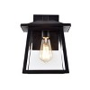 Chloe Lighting Orly Transitional 1 Light Textured Black Outdoor Wall Sconce 12" Height - 2 of 4