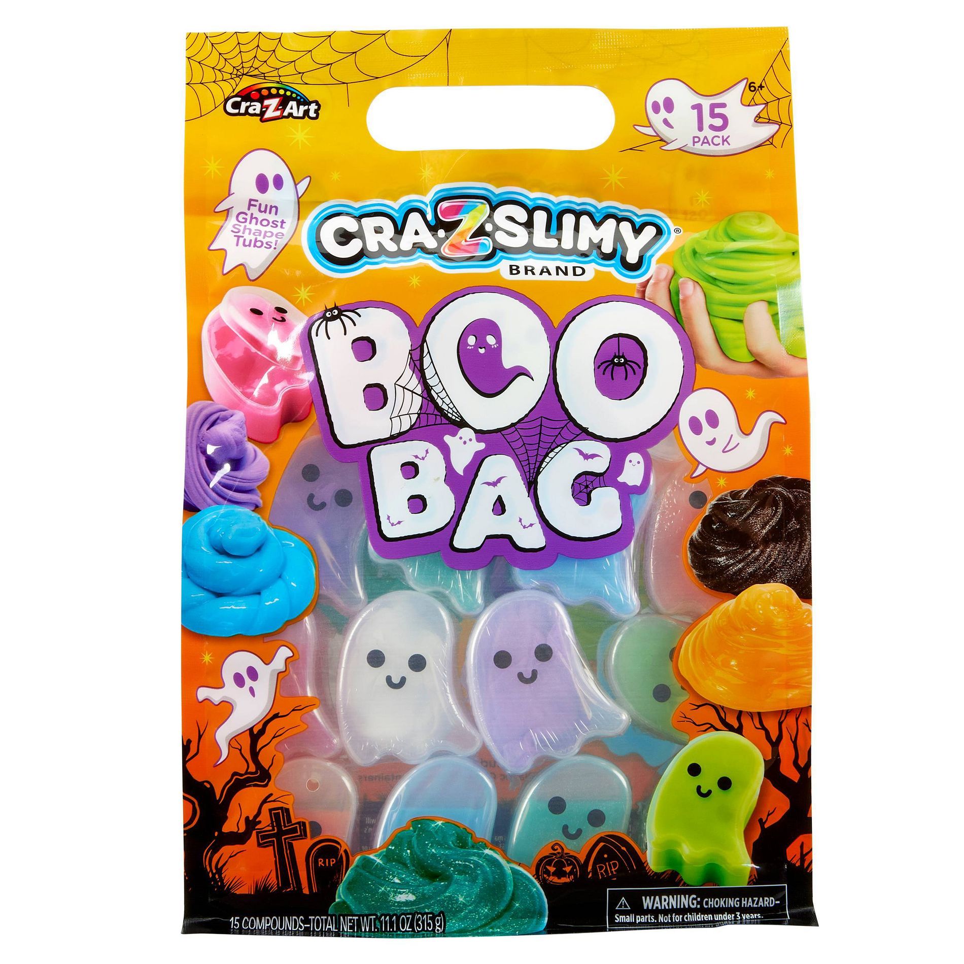 Cra-Z-Slimy Halloween Boo Bag Party - 15pk