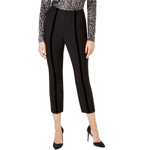 I.N.C International Concepts Womens Velvet Stripe Casual Trouser Pants, Black, 10 - 1 of 1