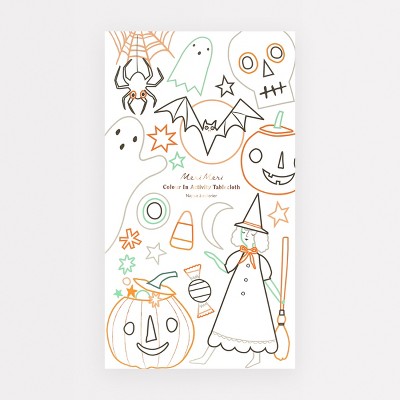 Meri Meri Halloween Colour In Activity Tablecloth (Pack of 1)