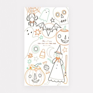 Meri Meri Halloween Colour In Activity Tablecloth (Pack of 1) - 1 of 3