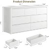TackView 7-Drawer Dresser for Bedroom, 53.1''Wide Wood Chest of Drawers Handle Free, Large Modern Dresser Storage Cabinet for Home Office - 3 of 4