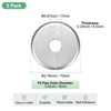 Unique Bargains Wall Split Flange Self-Adhesive Plumbing Cover Plates ABS Faucet Escutcheons 2 Pcs - 3 of 4