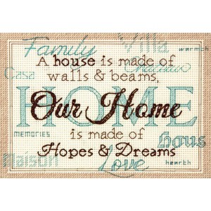 Dimensions Mini Counted Cross Stitch Kit 7"X5"-Home - 1 of 1