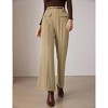 Womens Flare Palazzo Pants Dressy Casual Business Work Office Slacks Trousers High Waist Wide Leg - 3 of 4