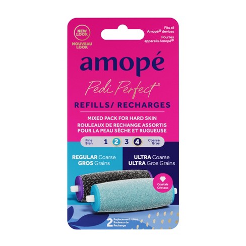 Amopé Pedi Perfect Foot File Ultra-Coarse & Regular Coarse Refills - 2ct